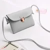 Shoulder Bags Women's Solid Color Bag Messenger With Hardware Lock For Mobile Phone Change Elegant Purse Monedero Mujer