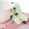 Couvertures Baby Peas Étiquette serviette apaisante Coton doux Born Kids Sleep Toy Couleur Solite Aspirez APPEAS