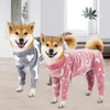 Appareils pour chiens confortable animal de compagnie à sauts doux Keep Pyjamas à motif d'os au vent chaud