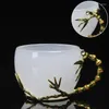 Becher Emaille Handgriff Tea Tasse weibliche kreative Blumenhaushalte Becher Brauen glasierter Kristallglas