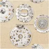 PLAQUES ARRIGES CRÉATIVE STYLE DE LUXE RETRO 8 pouces 10 Assiette de dîner au soleil El ménage en céramique Plat Cake Dessert Breakfast Set Drop Deliv DHB8Q