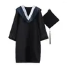 Set di abbigliamento Abito uniforme di laurea Cap unisex Bachelor Costume School Ceremony University Ceremony