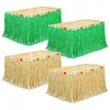 Tableau de table 4pack Luau Jupe d'herbe 9 pieds x 29,5 pouces en plastique hawaïen pour les décorations de fête tropicales