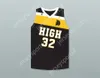 Custom Nay Młodzież/Kids Draymond Green 32 Saginaw High School Trojans Black Basketball Jersey 2 Top Sched S-6xl