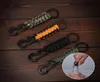 Keychains Outdoor Corde Rope Couchette Couchette de cure de trousse Coulette Tactical Survival Toard Carabiner Cord Cordon de cordon Backle178Z9598384