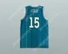 Custom Nay Mens Youth/Kids J Cole 15 Dreamville Teal Basketball Jersey Top zszyte S-6xl