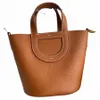 Le sac de corps transversal 10A pour le sac à main pour les femmes panier pochette sac à épaule du haut manche en cuir matelassé marron éteint tr p7va #