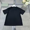 Nouveau bébé t-shirt pour enfants vêtements de créateurs en noir et blanc deux couleurs filles manches courtes taille 100-160 cm garçons tees