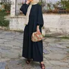 Vêtements ethniques Zanzea Abaya Turquie Hijab Robe Retro Musulman Robe Femme Long Puff Slve Dubai Sundress Robe Casual Solid Islamic Clothing T240510