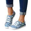 Casual Shoes Star Print Sports Frauen Schnürung Canvas Athletic Gehen atmable Sneakers Modeschuhe