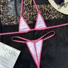 女性用水着Qinjoyer Micro Bikini Women Pink String Mini Thong水着バススーツセット2024ブラジルビーチ