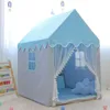 Grand enfant tente tipi bébé gibier house childrens jouet tente 1,35m wigwam pliing girl rose princess château childrens room décoration 240424