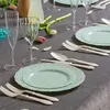 Dîner jetable 1pc Assiettes de dîner en plastique français garnitures en relief de dessert décoration de fête ménage
