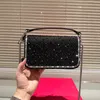 Bola de marca feminina Bolsa de ombro de luxo Imitação de couro para cristal Bolsa de moda crossbody bolsas de alta qualidade bolsas de noite