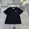 Nouveau bébé t-shirt pour enfants vêtements de créateurs en noir et blanc deux couleurs filles manches courtes taille 100-160 cm garçons tees