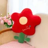 Pillow Plush Flower Shape Throw Cute Red Tulip Home Bed Sleeping Sofa Office Chair Pillows Car Decoration