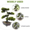 Décorations de bureau décoratives de bureau fausses plantes maison bonsaï maison artificielle légère intérieure arbre mignon