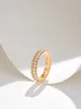 Nadaje się do pierścienia unisex czyste srebrne koraliki z Pierścień Women Design High Gold z wspólną vanly