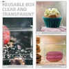 Gift Wrap Chocolate Box JewLery Clear Boxes For Favors Candy Wrapping Organizer Transparent Case Bead Small Storage