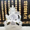 Estatuetas decorativas esculturas de estátua de Guanyin Glanyin para a sala de estar em casa Crafts Buda do templo chinês com 7 cores Base