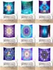 Rainbow Galaxy Astrologie Tapases and Energy Medicine Fleur de vie Sacrée Géométrie Symbole Impression du mur de polyester déco6490276