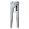 designer jeans uomini stravati jeans neri marca viola lussuosa skinny jean pantal