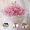 Fiori decorativi Bouquet per respiri per bambini rosa secco naturale perfetto per i matrimoni di arredamento per la casa e stile di progetti floreali fai -da -te stile