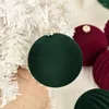Parti Dekorasyonu 12 PCS Noel Bauble Flock Ball Süsler Ağaç için Mükemmel Güzel Noel Askıları 2024 Dekor