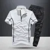 Toppklass Pants Set Mens Polyester T-shirt Slim Fit Sportwear Pure Cotton Basic Fashion Sportwear Affordable Young La Kpop Mens Clothing 240511