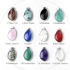 Charms Naturel Stone Irrégulaire Forme Crystal Agate Pendant pour les bijoux Fournitures de fabrication de boucles d'oreilles Collier Diy Accessoires
