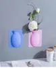Vase de fleurs en silicone magique amovible suspendu vase mural coupé de fleur de fleur réutilisable fenêtre murale de cuisine décor 4996858