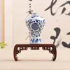 Placas decorativas Redwood Purple Sandalwood Miniature Bonsai Art Display Tea Tea Pote Incense Burner Decoração Base Handicraft Base