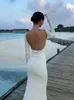 Сексуальная открытая пляжная вязаная длинная юбка для женской моды круглая шея с длинной рукава