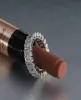 Eternity Emerald Cut Lab Diamond Pierścień 925 Srebrne Srebrne Wednale zaręczynowe dla kobiet Prezent biżuterii 3956321