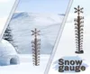 Tuindecoraties Sneeuwmeter Decoratiedetector Hoogte Maatschappij meten Snowflake Patroon Diepte Fall Meter Ruler66661232