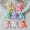 200pcslot Resin cartoon kawayi bear flatback Scrapbooking DIY Hair Bow clip ropeheadwearCrafts Embellishments Crafts PD0745420961