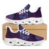 Lässige Schuhe Instantarts Purple Bohemian Butterfly Sneakers Kissen Marke Rennen Super -Trainer Walking Zapatos