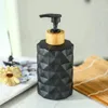 Dispensador de sabão líquido 1pc Light Luxury Hand Sinitizer Bottle Bottle Pattern Pattern Loção Push-Type Gel Reabil