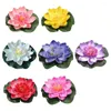 Decorative Flowers 7 Pcs Lotus Decoration Artificial Pool Floating Pond Fountain Water Surface Adornment Fake Ornament Plastic