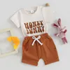 Clothing Sets Toddler Baby Boy Clothes Easter Print Outfit Short Sleeve T Shirt Tops And Stretch Jogger Shorts Summer Set