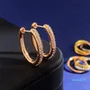 Orecchini di design del cerchio per donne 18k oro vintage 3 colori aretes oorbellen brincos ha numeri collane girocollo anelli di orecchini gioielli