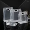ギフトラップ透明なビニール袋をハンドルインする透明なボックスパッケージ用品ショッピングウェディングパーティー