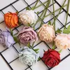 Decorative Flowers Simulated 7-Head Dry Burned Small Rose Bouquet Wedding Bride With Hand Held Home Fake Multi-Color Decoration