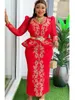Vestidos africanos elegantes para mulheres Africa Clothing Plus Size Turquia Party Dress Dashiki Ankara Robe Robe 240422