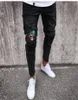 2019 hommes élégants pantalons en jean déchiré biker skinny mince pantalon en jean effiloché de mode nouveau jeans skinny de mode 4543946