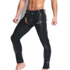 Pantalon masculin pantalon pour hommes PU Pantalon en cuir gothique pvc wetlook Party Night Stage Dance Club Costumes Pantalon pour hommes Front Open Sports Pantl2405