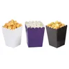 Enveloppe cadeau 10 PC / Set Set Disposable Pure Mini Paper Popcorn Box Snack Candy pour les fournitures Treat de fête d'anniversaire de mariage