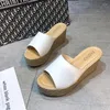 Slifors Cedre femminili 2024 Summer Fashion 9 cm Piattaforma da donna con scarpe da spiaggia per esterni Sandali femminili Slide