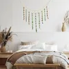 Frames Hanging Eucalyptus Boho Wall Decor Bedroom Wooden Bead Garland Artificial Natural Greenery Decoration