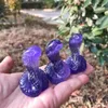 Figurine decorative 5 cm Naturale Purple Florite Serpente Crystal Crystal Crystal Crafts Creation Energy Stone Fashi